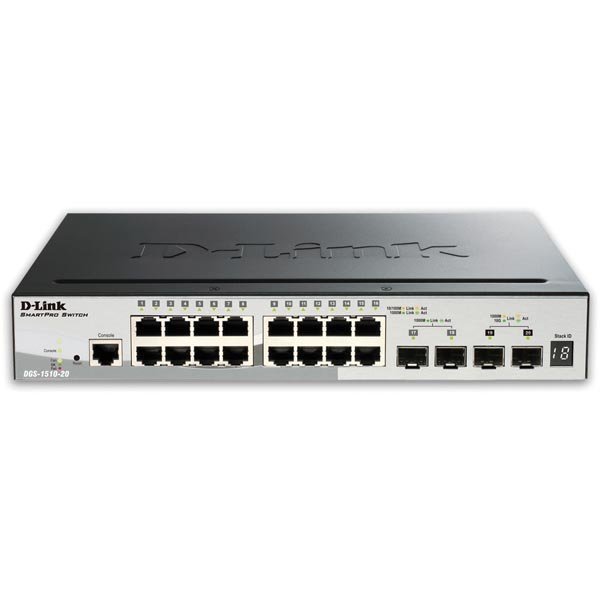 20-Port Gigabit Stackable Smart Managed Switch