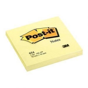 3m Post-it Block 76x76 Gul 12-pack