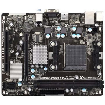 ASRock 960GM-VGS3 FX AMD Socket AM3+ Micro ATX Emolevy
