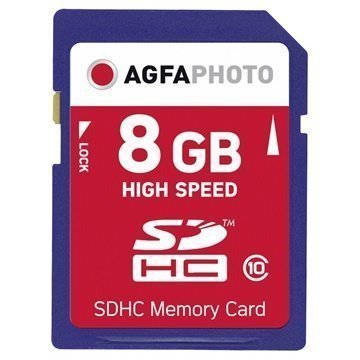 AgfaPhoto SDHC-Muistikortti 8 Gt