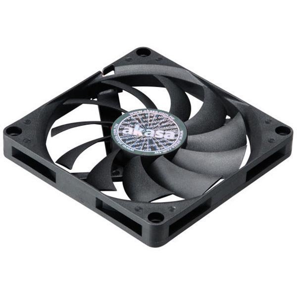 Akasa Slimfan kotelotuuletin 80x80x10 8mm 600-3000rpm 27dB PWM mu