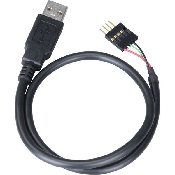 Akasa sisäinen 5-pin USB -> ulkoinen Tyyppi A Uros 0 4m