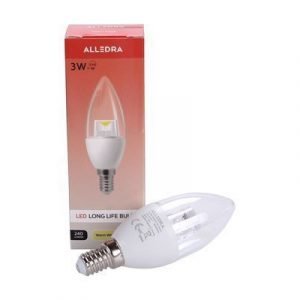 Alledra Led-lamppu E14 3w 240v 240lm Kruunu Lämpimänvalkoinen