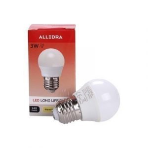 Alledra Led-lamppu E27 240v 3w Pallo 240lm Lämpimänvalkoinen