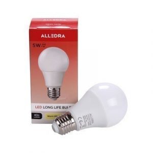 Alledra Led-lamppu E27 240v 5w Pallo 400lm Lämpimänvalkoinen