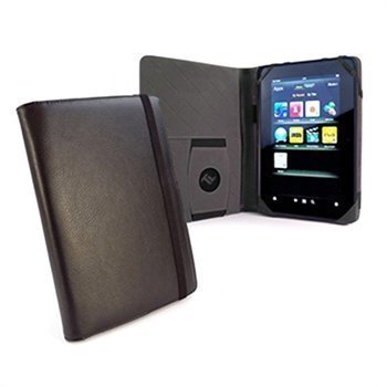 Amazon Kindle Fire HD 7 Tuff-Luv Embrace Plus Tekonahkainen Kotelo Musta