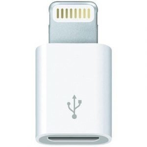 Apple Lightning To Micro Usb Adapter Valkoinen