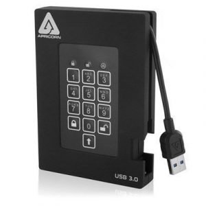 Apricorn Apricorn Padlock Fortress 750gb Usb 3.0 0.75tb Musta