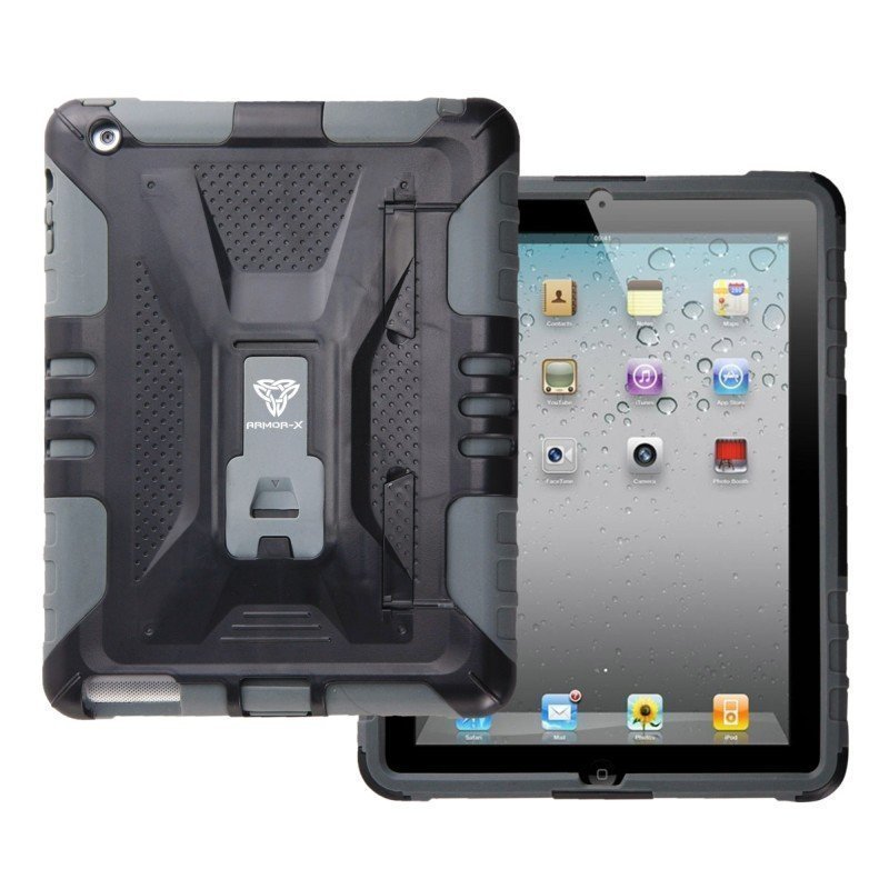 Armor-X iPad Mini Kestävä Suojakotelo X-Mount kiinnityksellä harmaa