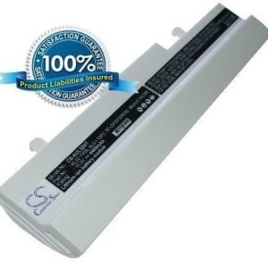 Asus Eee PC 1005HA 1005PE 1005PE 1001HA 1101HA R101 R105 R1001 R1005 akku 4400 mAh valkoinen