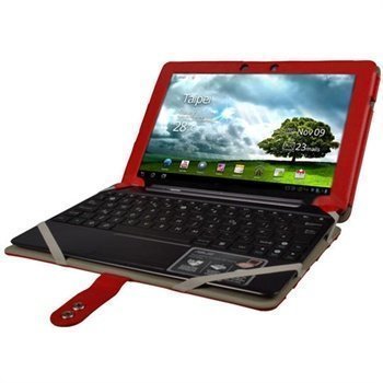 Asus Eee Pad Transformer Prime iGadgitz Leather Case Red