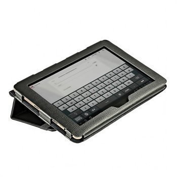 Asus EeePad Transformer TF101 TF101G iGadgitz Portfolio PU Leather Case Black