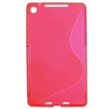 Asus Google Nexus 7 2 S-Curve TPU-Kotelo Kuuma Pinkki