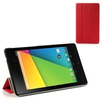 Asus Google Nexus 7 2 Tri-Fold Smart Nahkakotelo Punainen