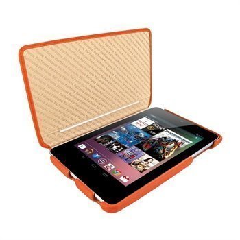 Asus Google Nexus 7 Piel Frama iMagnum2 Nahkakotelo Oranssi