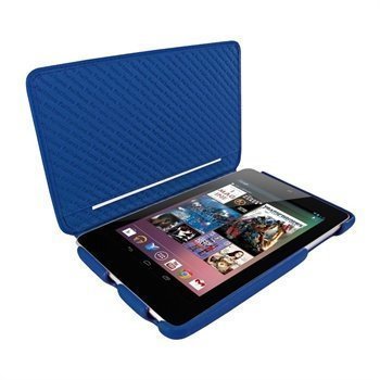 Asus Google Nexus 7 Piel Frama iMagnum2 Nahkakotelo Sininen