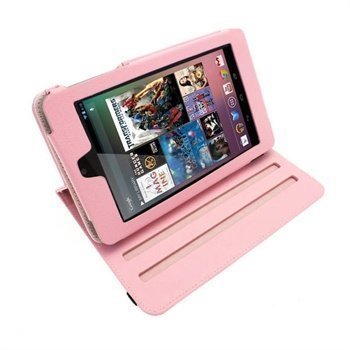 Asus Google Nexus 7 iGadgitz Nahkakotelo Pinkki