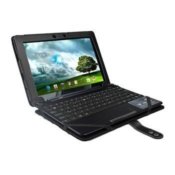 Asus Transformer Pad TF300 TF300T 10.1 iGadgitz Guardian Nahkakotelo Musta