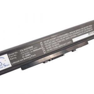 Asus U31 ja X35 akku 6600 mAh - Musta