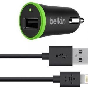Belkin Boost?up Car Charger+cable 1.2m Musta