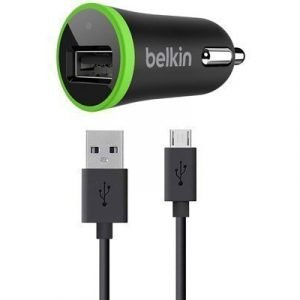 Belkin Car Charger Verkkosovitin 1.22m Musta