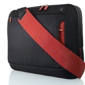 Belkin Messenger Bag For Notebooks Up To 17 17tuuma Polyesteri Musta Punainen