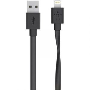 Belkin Mixit Flat Lightning To Usb Cable 1.22m Musta