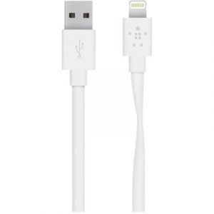Belkin Mixit Flat Lightning To Usb Cable 1.22m Valkoinen