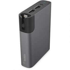 Belkin Mixit Metallic Power Rockstar 6600 6600mah 3.4a Harmaa