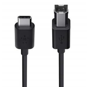 Belkin Mixit Usb-kaapeli 24 Pin Usb Type C Uros 4-nastainen Usb Tyyppi B Uros Musta Usb / Usb 2.0 1.83m