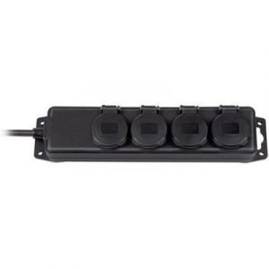 Brennenstuhl Extension Socket Ip44 4-way Black 2m H07rn-f 3g1