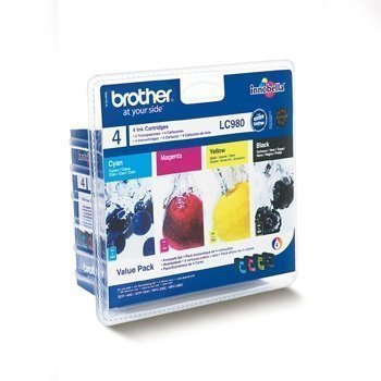 Brother DCP-145 C Inkjet Cartridge LC980VALBPDR 4 Pack Black Cyan Magenta Yellow