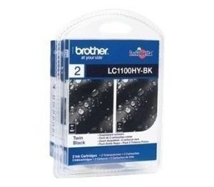 Brother MFC-5890 CN Inkjet Cartridge LC1100HYBKBP2DR 2 Pack Black