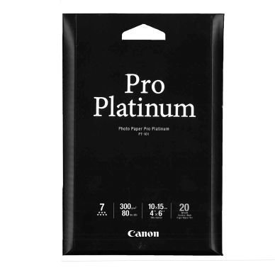 CANON Valokuvapaperi Pro Platinum 10x15 cm 20 arkkia 300g (PT-1