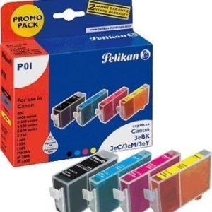 Canon BJC 3000 Inkjet Cartridge Pelikan P01 Multi Pack Black Cyan Magenta Yellow