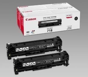 Canon CRG 718 Toner I-SENSYS LBP 7200 CDN 2 Pack Musta