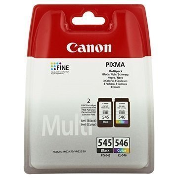 Canon PG-545 / CL-546 Mustepatruunapaketti 4 Väriä