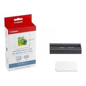 Canon Paper Kc-18is Card Size Square Label 18 Sheet