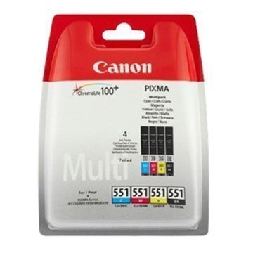 Canon Pixma 551 Mustekasetti Monipakkaus MG 7150 Syaani Magenta Keltainen Musta