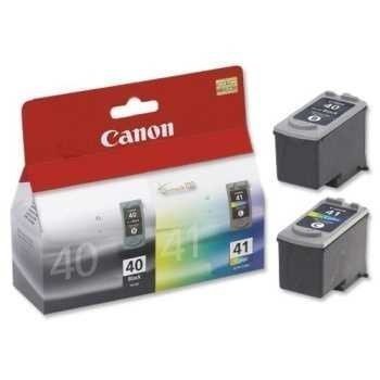 Canon Pixma IP 2600 Inkjet Cartridge PG-40 CL-41 2 Pack Black Cyan Magenta Yellow