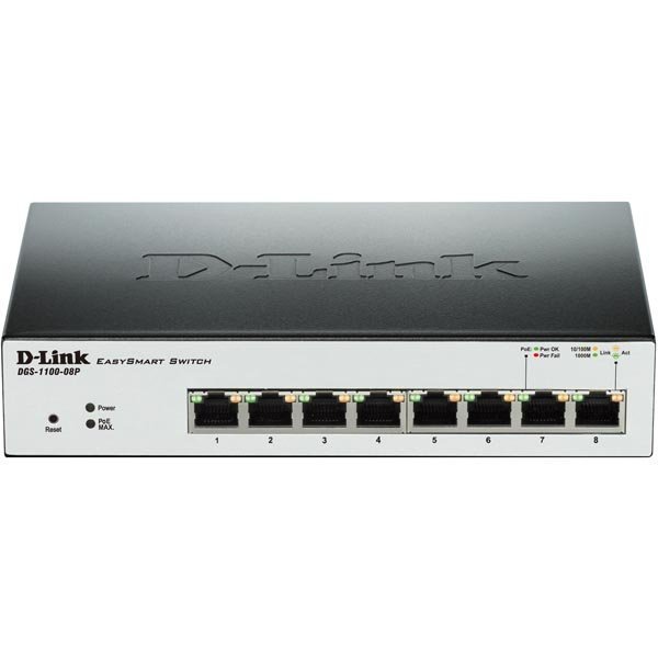 D-LINK 8-Port PoE Gigabit EasySmart Switch