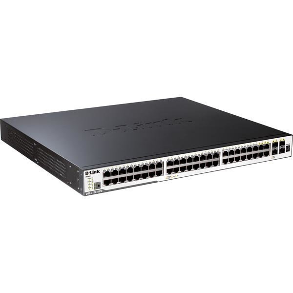 D-Link 48-port 10/100/1000 Layer 2 Stackable Managed PoE Gb Switch