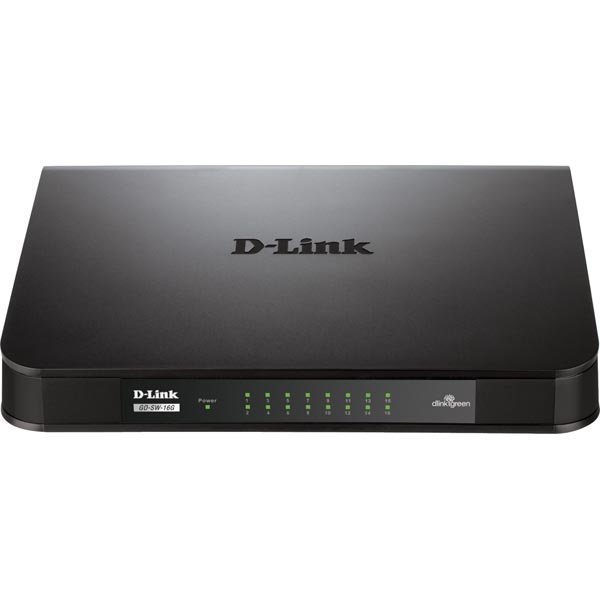 D-Link GO 16-port gigabit kytkin musta