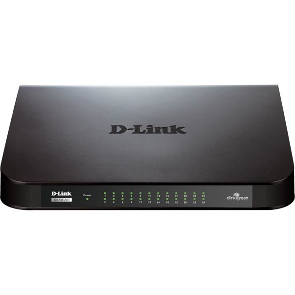 D-Link GO 24-port gigabit kytkin musta