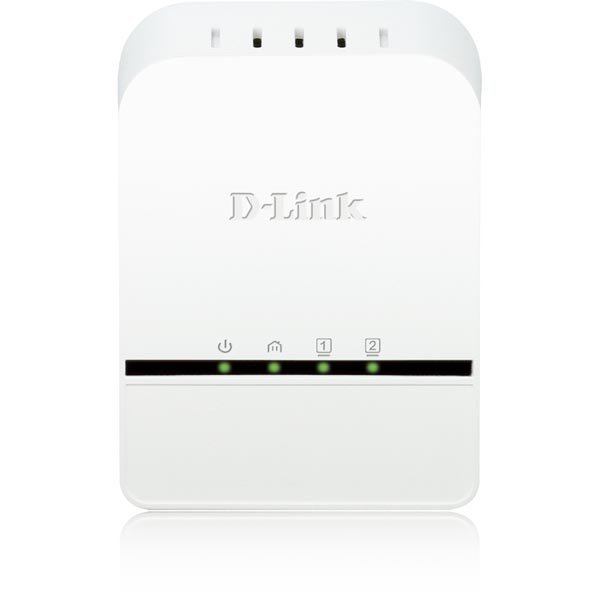 D-Link Powerline Homeplug AV 500 2-Port Mini Adapter QoS Pushb