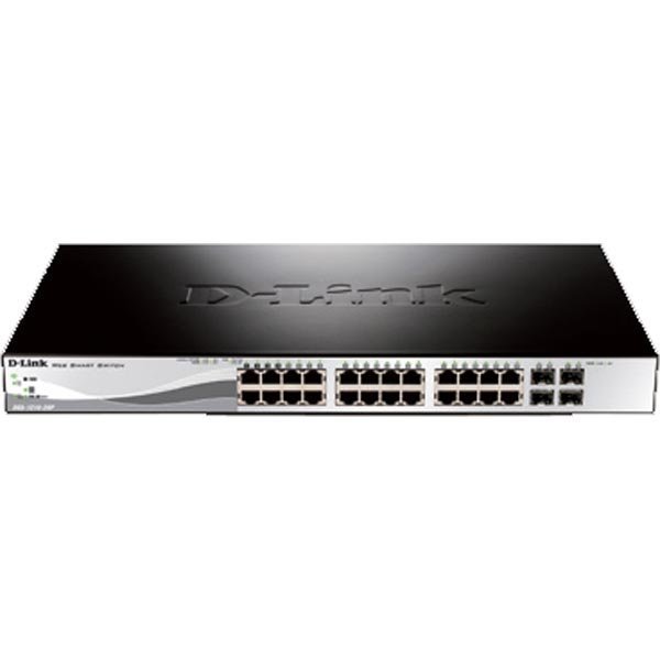 D-Link Web Smart Kytkin 24x10/100/1000 +4 SFP