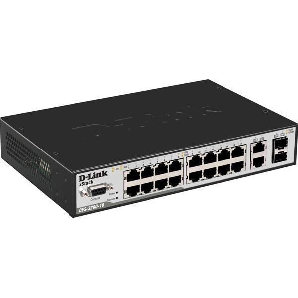 D-Link xStack 16-portit 10/100 Layer 2 Managed Switch