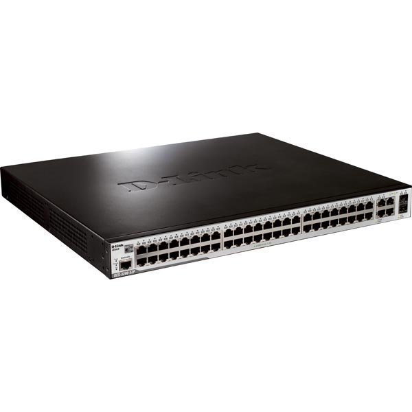 D-Link xStack kytkin 48x10/100 2+2 SFP PoE