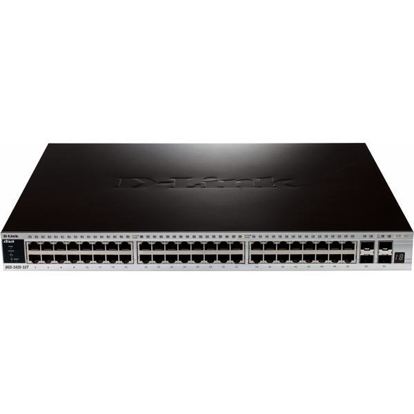 D-Link xStack48-porttia 10/100/1000 Layer2+Stackable Managed GB kytkin