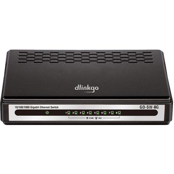 D-link 5-Port Gigabit Easy Desktop Switch switch 8x10/100/1000 musta